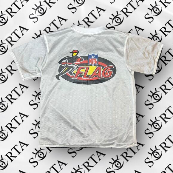 VTG Y2K NFL Atlanta Falcons Flag Football Reversible Practice Jersey Size S - Picture 2 of 16